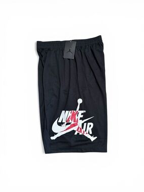 Nike Boys Air Jordan Jumpman Classics Shorts Black/Gym Red/White XL